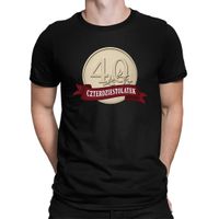 Czterdziestolatek - moneta - męska koszulka na prezent M Czarny T-shirt 40