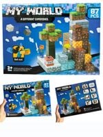Klocki Magnetyczne 87 el. w Stylu Minecraft dla Dzieci 3+