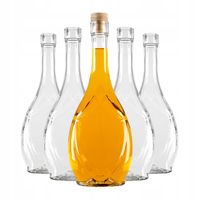5x BUTELKA ICONA 500 ml NA NALEWKI WINO BIMBER WÓDKĘ SOKI LIKIERY Z KORKIEM