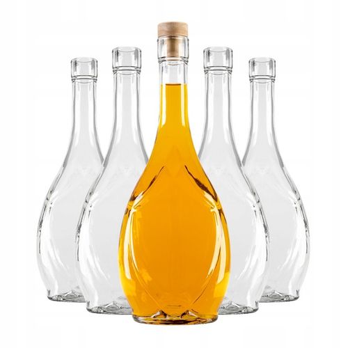 5x BUTELKA ICONA 500 ml NA NALEWKI WINO BIMBER WÓDKĘ SOKI LIKIERY Z KORKIEM na Arena.pl