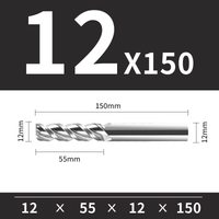 Frez Trzpieniowy VHM 3-Ostrzowy Rozmiar: Ø12x55x12Dx150L