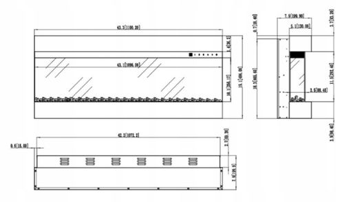 KOMINEK PIECYK ELEKTRYCZNY ŚCIENNY LED GRZEJNIK na Arena.pl