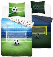 Pościel bawełniana fluorescencyjna 160x200cm PIŁKA Z BRAMKĄ