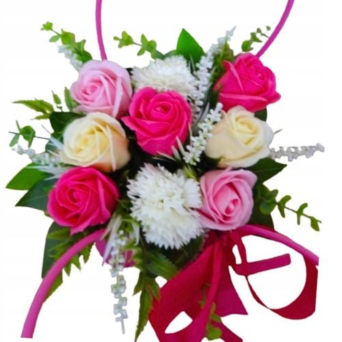 Flowerbox na Dzień Mamy Kwiaty Mydlane prezent urodziny rocznica ślub na Arena.pl