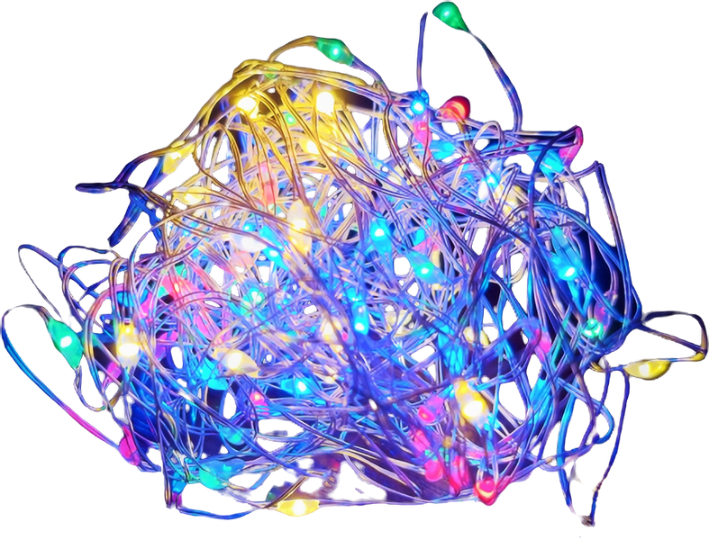 LAMPKI DRUCIKI 100 LED MULTI NA BATERIE MIKRO LED zdjęcie 1