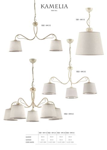 Lampa Plafon KAMELIA 1386 Jupiter na Arena.pl