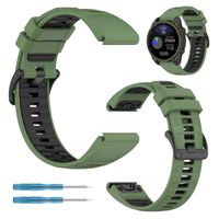 Pasek do Garmin Fenix 7s / 6s / 5s silikonowy dwukolorowy opaska KOLORY