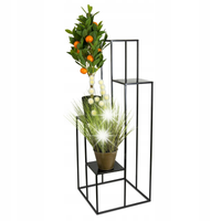 Kwietnik stojący czarny 110 cm na kwiaty loft