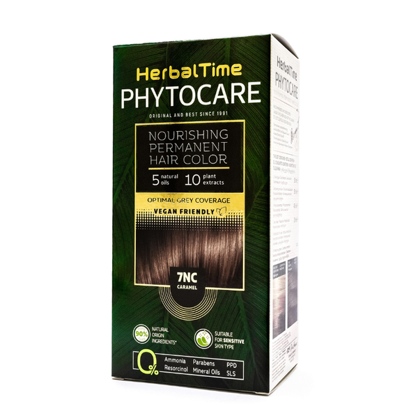 Herbal Time Trwała farba do włosów - 7NC Caramel zdjęcie 1