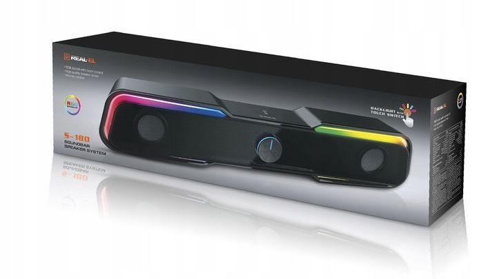 Zestaw głośników 2.0 REAL-EL S-180 6 W czarny zdjęcie 8