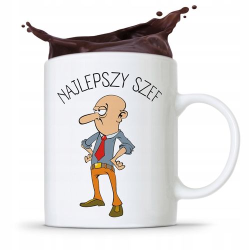 Kubek Prezent Dla Szefa Najlepszy Szef Z Nadrukiem Ze Zdjęciem na Arena.pl