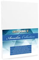 Prześcieradło DecoKing AMELIA WHITE 90-100+30