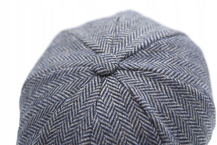 Kaszkiet męski OCIEPLANY Czapka Old School 40% WEŁNY Pako Jeans Retro Style zdjęcie 7