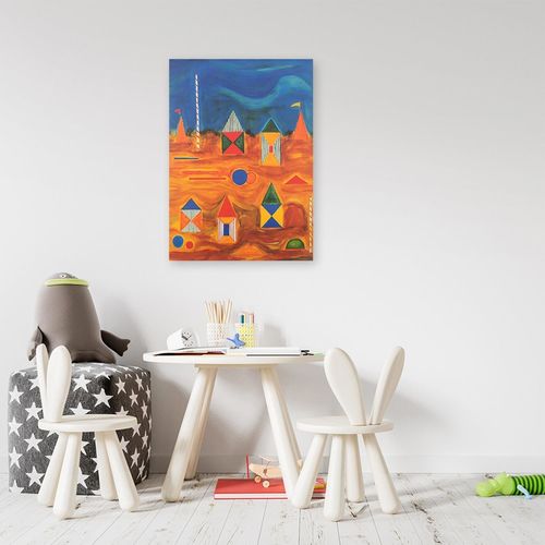 Deco Panel, Domki abstrakcja 60x80 na Arena.pl