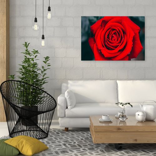 Deco Panel, Piękna czerwona róża 2 90x60 na Arena.pl