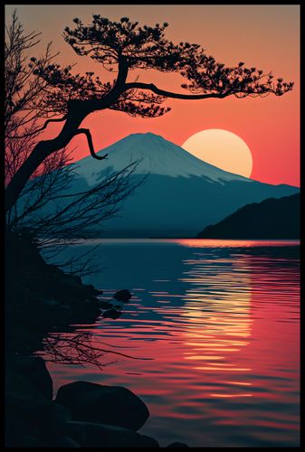 Plakat 61x91,5cm Góra Wieczorem na Arena.pl