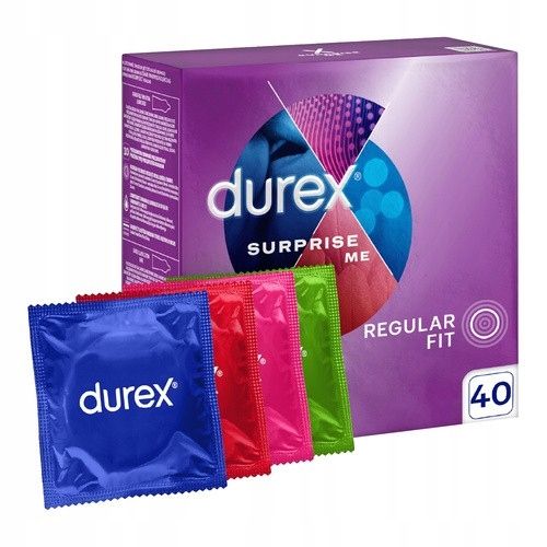 Durex Surprise Me, prezerwatywy, 40 szt. zdjęcie 1