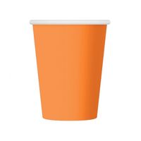 kubeczki papierowe pomarańczowe 250ml/6szt.