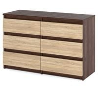 Komoda Dąb Wenge Sonoma Hugo Szafka Rtv 100cm Salon 6 Szuflad Nowoczesna