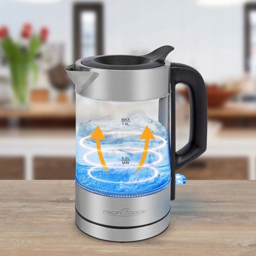 CZAJNIK ELEKTRYCZNY SZKLANY OSZCZĘDNY 1L PROFICOOK na Arena.pl