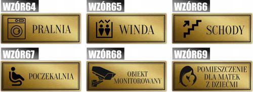 Tabliczka Złota Srebrna na drzwi SZATNIA na Arena.pl