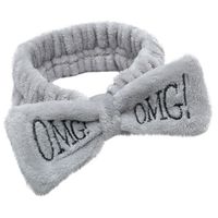 Opaska kosmetyczna szara OMG