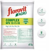 Nawóz Florovit Agro Complex NPK 12-11-18 25kg NISKA ZAWARTOŚĆ CHLORKÓW
