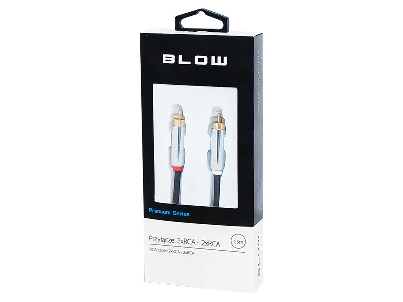 Przyłącze 2xRCA METAL  1,5m zdjęcie 1