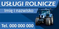 BANER REKLAMOWY OCZKOWANY 200x100 cm RÓŻNE WZORY USŁUGI ROLNICZE