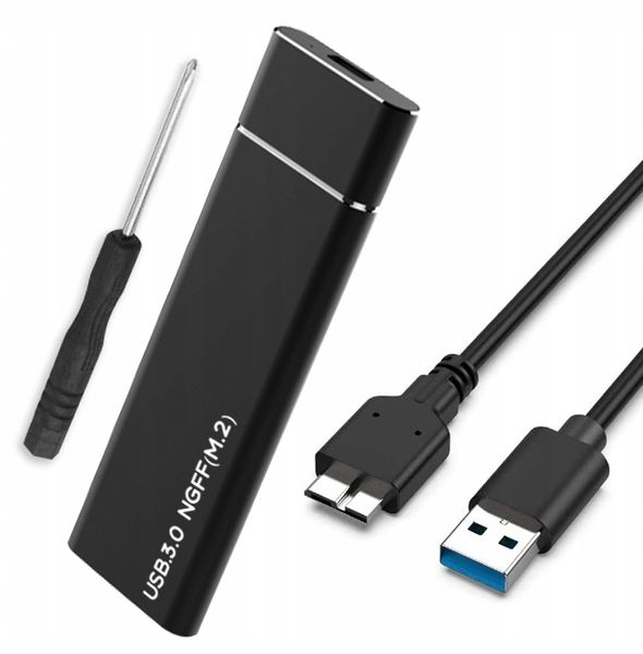 ADAPTER DYSKU SSD m.2 USB 3.0 NGFF OBUDOWA KIESZEŃ m2 SATA B KEY B M KEY zdjęcie 1