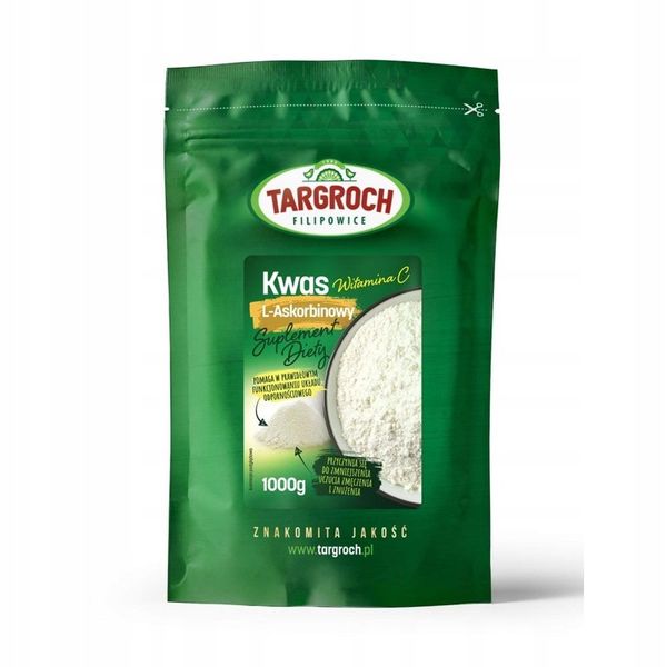 Targroch Kwas L-Askorbinowy Witamina C proszek 1 kg zdjęcie 3