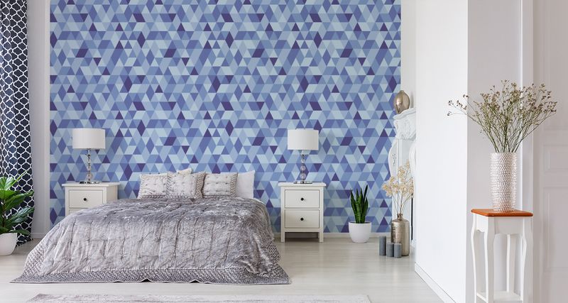 Tapeta GEOMETRYCZNA - Kolorowe Trójkąty zdjęcie 2