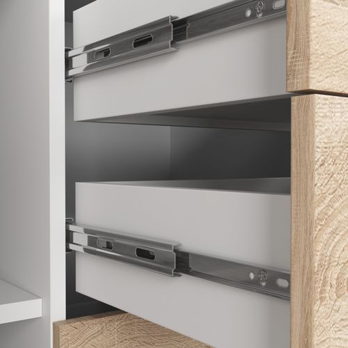 KOMODA K 45 110 cm BIAŁA / SONOMA na Arena.pl