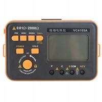 VC4105A Cyfrowy wyświetlacz LCD Miernik rezystancji uziemienia Tester 4S