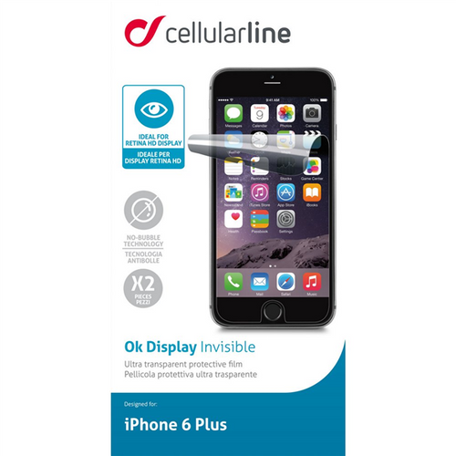 CELLULAR LINE OK Display Folia ochronna iPhone 6/6S Plus na Arena.pl