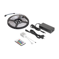 Taśma LED 5m RGB 12V 28W kolorowa wodoodporna sznur diodowy pilot zestaw