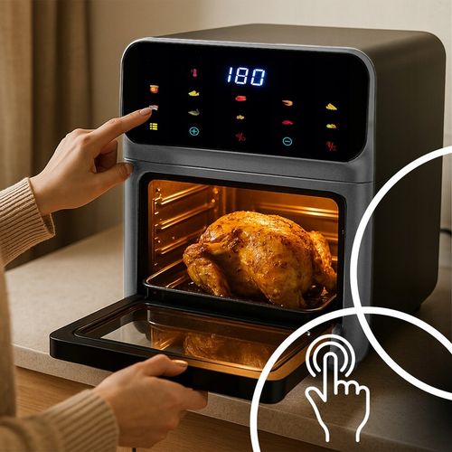 FRYTKOWNICA BEZTŁUSZCZOWA AIR FRYER 8,5L PIEKARNIK 1350W 10 TRYBÓW na Arena.pl