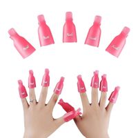 KLIPSY DO USUWANIA HYBRYDY AKRYLU ŻELU 10SZT KLIPS