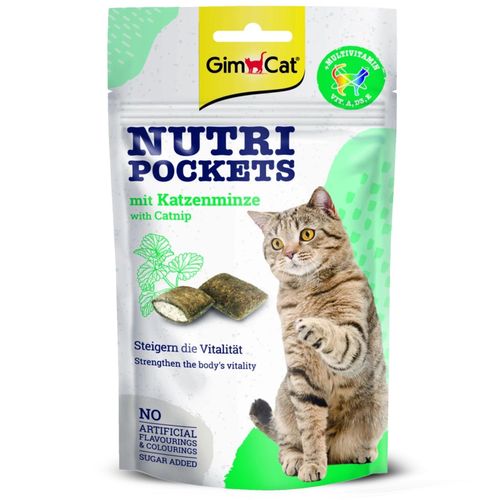 GimCat Nutri Pockets Catnip - kocie przysmaki z kocimiętką na Arena.pl
