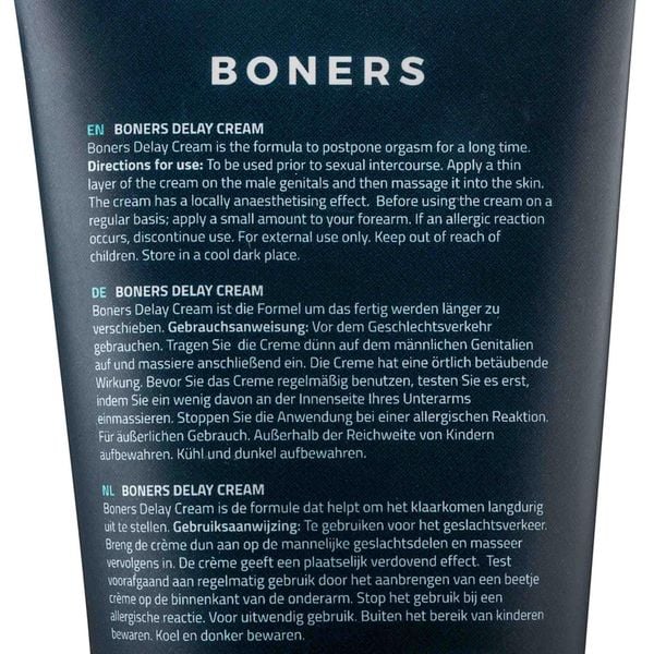 Boners - Delay Cream 100 Ml zdjęcie 4