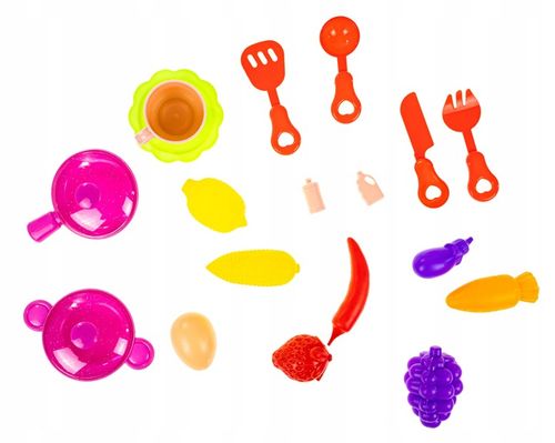 KUCHNIA ZLEW Z WODĄ DLA DZIECI KRAN NA BATERIE PALNIKI AKCESORIA WARZYWA na Arena.pl