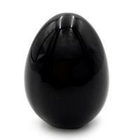 Jajko jajeczko Wielkanocne ceramiczne figurka do stroika 4 cm czarne