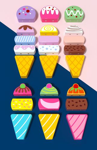 sorter klocki pojazd auto z lodami do ciągania jhtoy-948 na Arena.pl