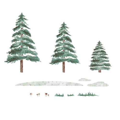 Naklejki Choinki / Świerki 3szt. DK314 na Arena.pl