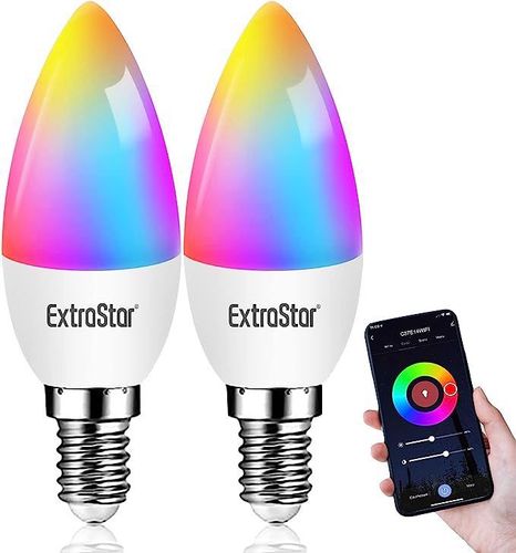 Inteligentna żarówka LED RGB E14, 6W, 600lm 2szt na Arena.pl