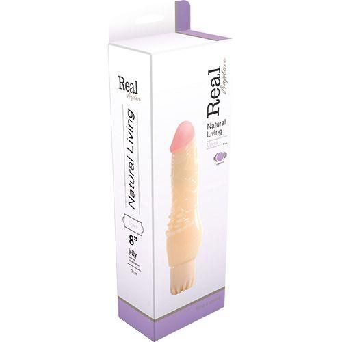 Wibrator-REALISTIC VIBRATOR REAL RAPTURE UPSET JELLY FLESH 8" na Arena.pl