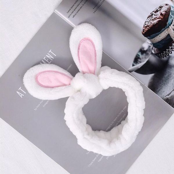 Opaska kosmetyczna królicze uszy biała zdjęcie 5