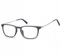 Okulary Nerd prostokątne Zerówki Korekcyjne Unisex