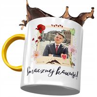 Kubek Żółty Sławomir Mentzen Xd Na Prezent Z Nadrukiem Ze Zdjęciem