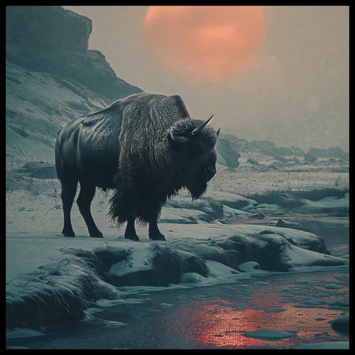 Plakat 60x60cm Żubrowy Monolit na Arena.pl
